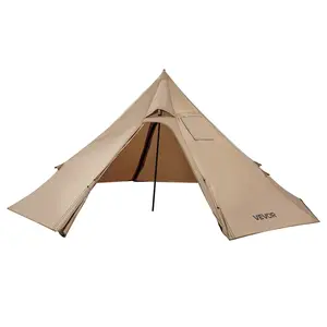 VEVOR Hot Tent for 2 Persons, Portable Winter Tipi Tent with Stove Jack, Waterproof Canvas Camping Tents,  Lightweight 4 Season Shelter Tents for Hiking Fishing Backpacking, S Size