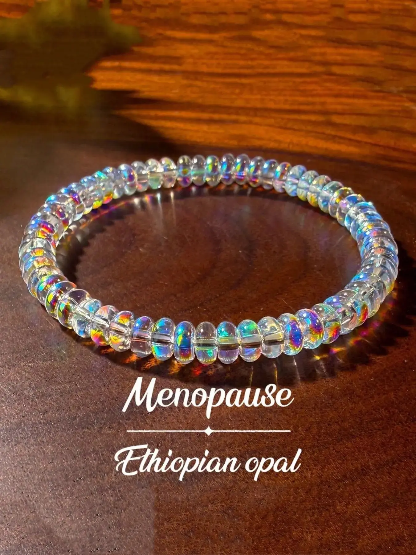 1pcs Artificial opal Ladies' Resin Adjustable Minimalist Jewelry Bracelets Bangle, with An Elastic String Accessory That Helps Maintain Emotional Balance Daily Vacation Gift From A Best Friend