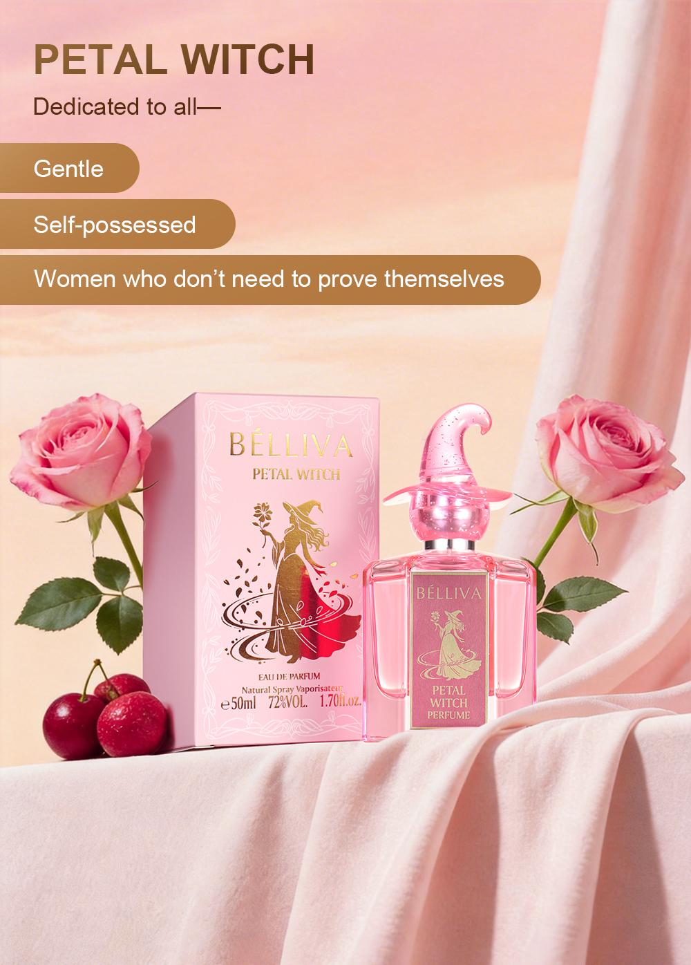 BELLIVA Women's Eau de Perfume 50ml - Long Lasting Floral Fragrance with Orange Blossom, Jasmine & Vanilla Notes BELLIVA Women's Eau de Perfume 50ml - Long Lasting Floral Fragrance with Orange Blossom, Jasmine & Vanilla Notes