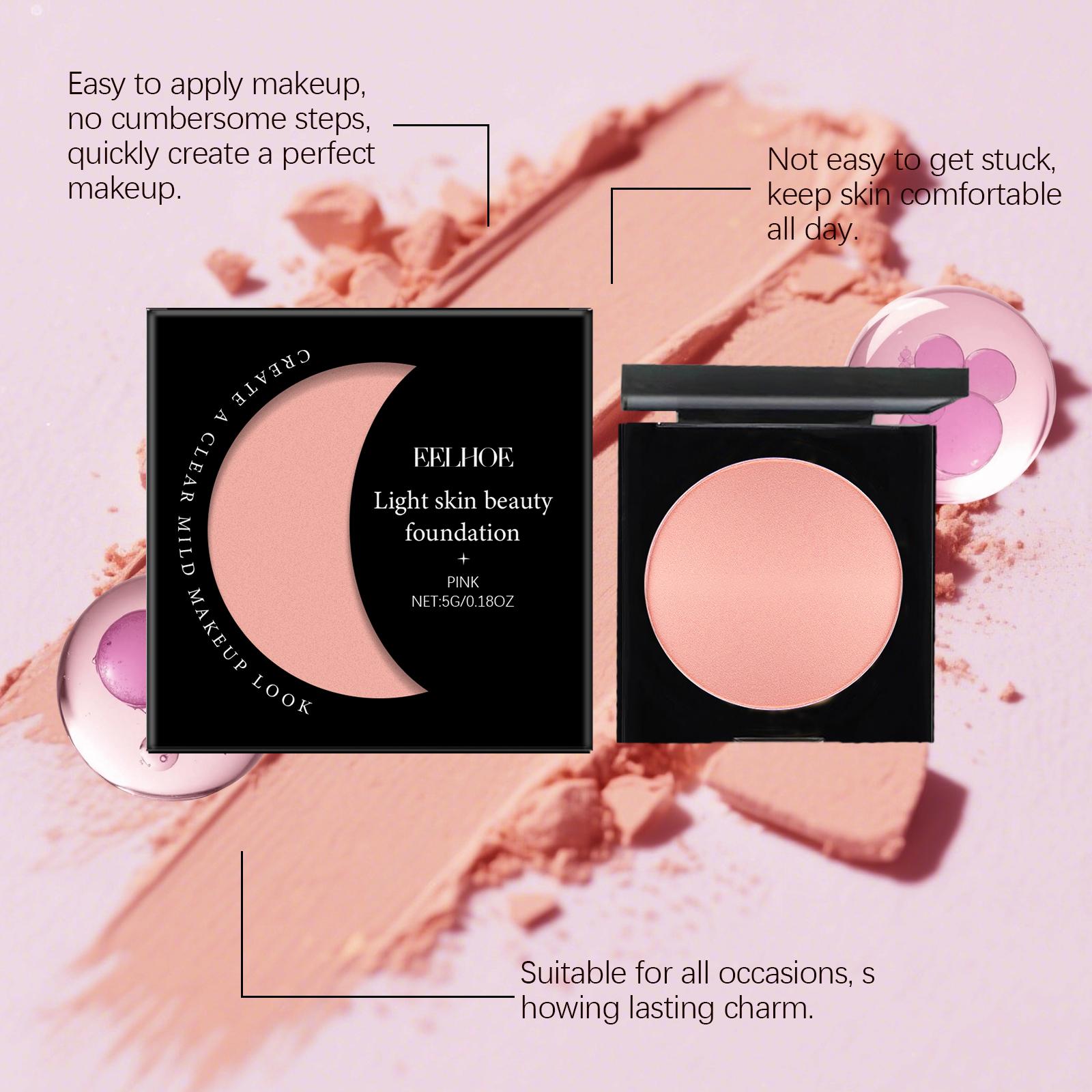 EELHOE Pink Moisturizing Concealer Foundation - Lightweight, Hydrating, Transparent Foundation Suitable for Oily and Dry Skin - Gentle and Non-irritating - Deeply Conceals - Perfect Skincare - Ideal Choice