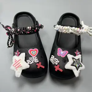 Y2K Sweet 2026 Flat Heel Mery Janes Clogs Shoes Summer Sandals Shoes for Women Female Fashion Outdoor Foot Wear