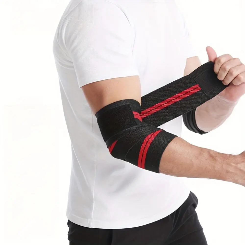 YYW1 1 adjustable sports elbow brace, fitness elbow sleeve with non-slip and breathable design (unisex), for home workouts and elbow protection training at the gym.