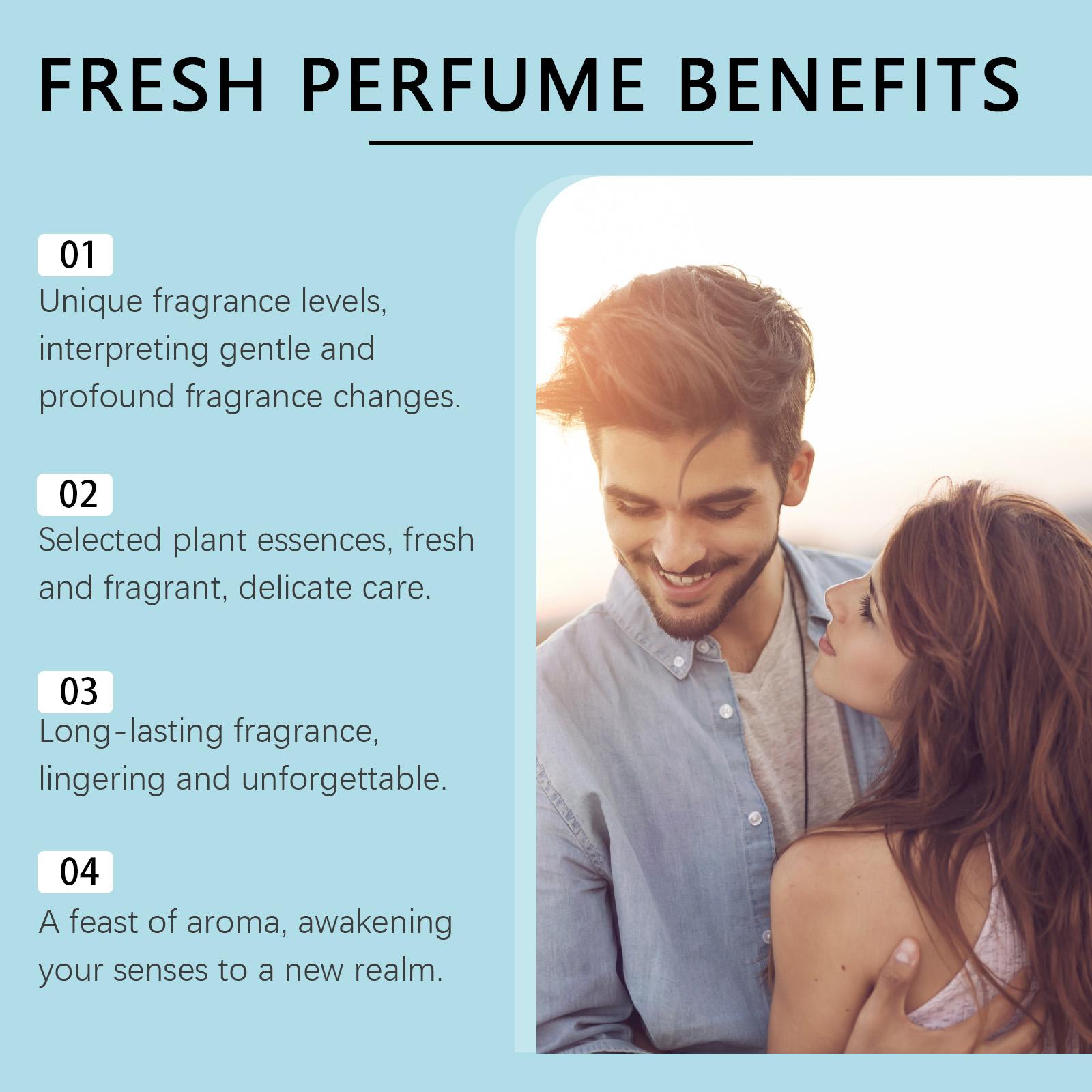 Roxelis Fresh Amber Wood Unisex Perfume, Natural Mild Delicate Scent, Long-Lasting Fragrance, Charming Scent for Dating