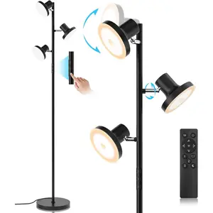 Dimmable LED Tree Floor Lamp with Remote Touch Control – Great Gift for Home