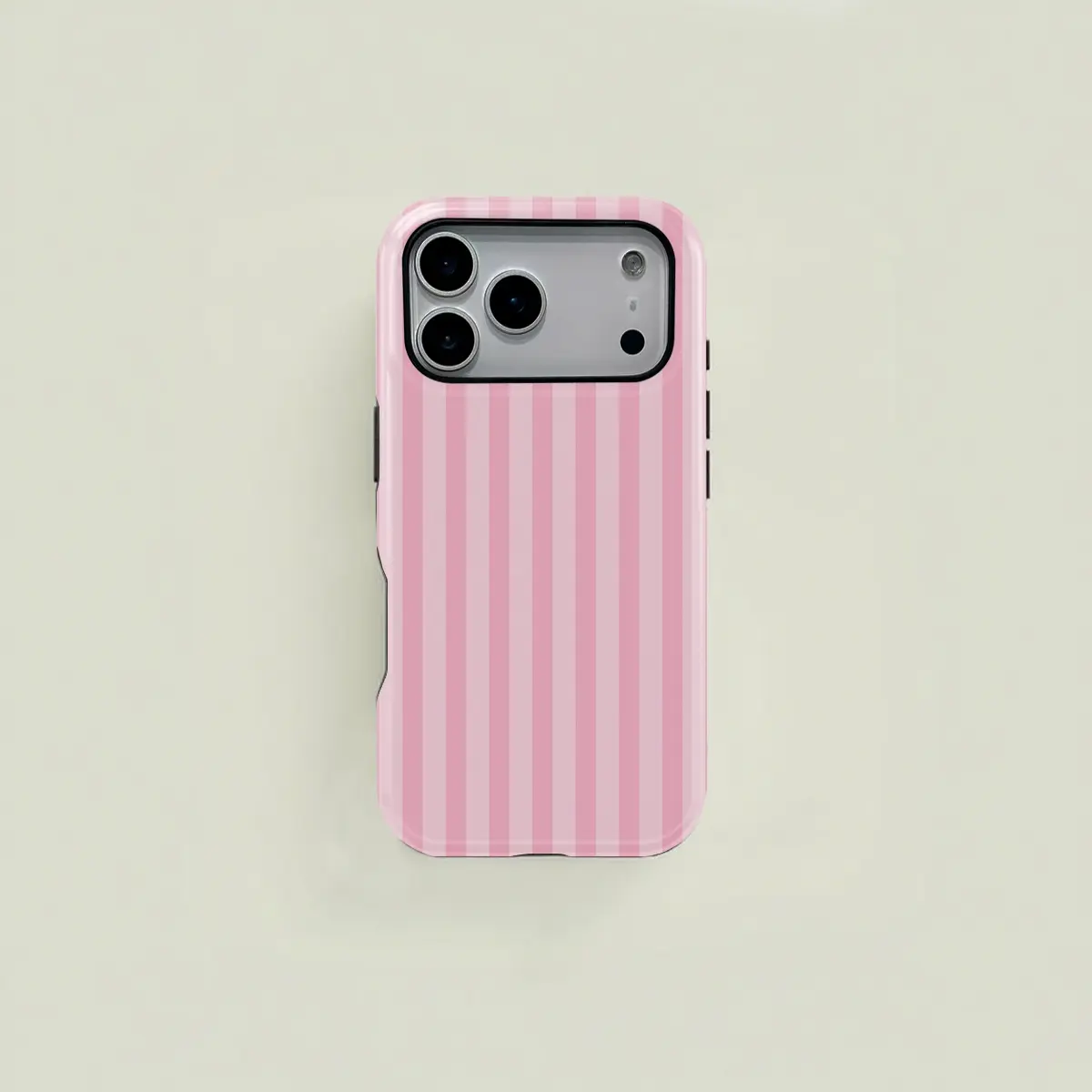 Striped Dual Layer Protective Case, Luxury New Design, Durable Two-In-One Shell, Texture & Tpu Material, Fits iPhone & Samsung