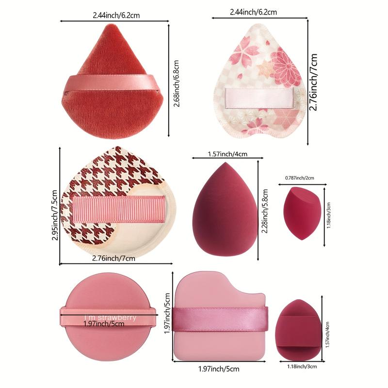 40/50/60 pieces of multifunctional cosmetic sponge powder puff in local warehouse, a beauty tool, used to mix BB cream, liquid foundation and loose powder to create flawless foundation makeup. It can also be mixed with concealer, blush and eye shadow. It