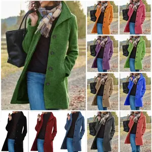 Women's thick wool coat, mid-length quality coat, autumn and winter