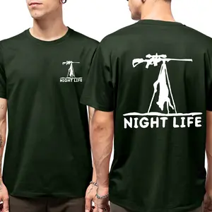 Coyote Night Life Hunting T-Shirt-Sweatshirt-Hoodie, Hunting Coyote Hoodie Thermal Predator Hunter Gear - Pullover Sweatshirt Mens Gift - Gift For Hunters