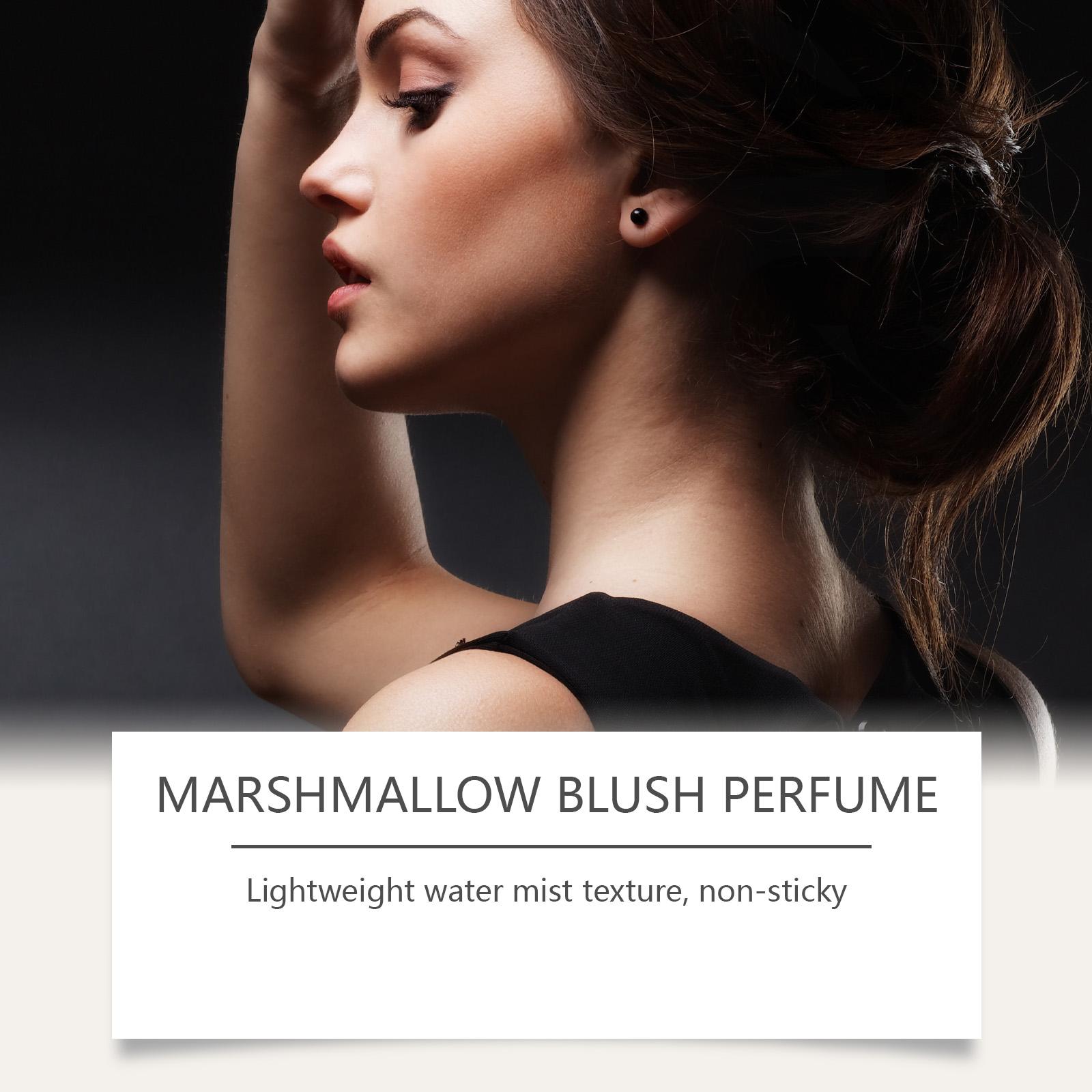 Marshmallow Blush Perfume, Sweet Strawberry Vanilla Fragrance, Pink, 50mL/1.69 Fl Oz, Long-Lasting