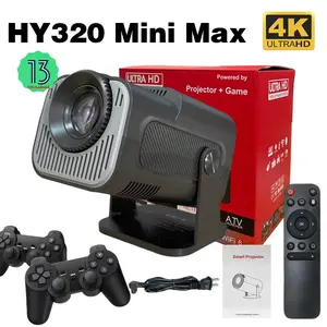 HY320mini Max 4K Gaming Projector - Android 13 Smart, 8K Supported, 30ms Low Latency, 5000 Lumens For PS5/Xbox ESports & Home Theater projector  for  bedroom