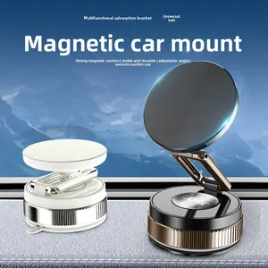2026 New Vacuum Adsorption Car Magnetic Phone Holder Suction Cup Mount for Car Navigation Universal for Vehicles Strong Magnetic Suction Stable Durable Adjustable Angle