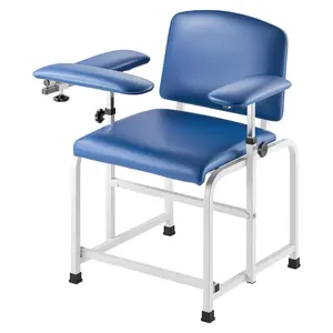 Spring new arrivals Phlebotomy Chair, Blood Draw Chair with Adjustable Armrests and Flip Arm, 400LBS Loading Blood Drawing Medical Chair with Soft Padded Seat, Easy-to-Clean PVC Leather for Hospitals, Labs, Clinics