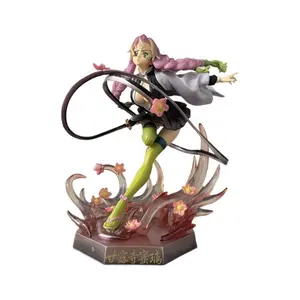 Beautiful Mitsuri Kanroji GK Statue from Demon Slayer – Perfect for Your Collection!+free gift Anime Figurine Set Display