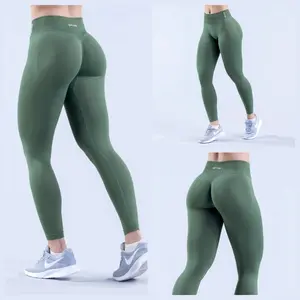 DFYN~ High Waist Yoga Leggings Seamless Scrunch Butt Gym Leggings Workout Sports Tights Stretchy Pants