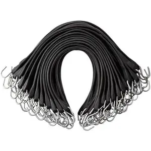 VEVOR 31" Rubber Bungee Cords, Weatherproof EPDM Rubber Tie Down Straps with Crimped S Hooks, Heavy Duty Outdoor Tarp Straps for Securing Flatbed Trailers, Canvases, Cargo, and More (50 Pack)VEVOR Super Brand Day