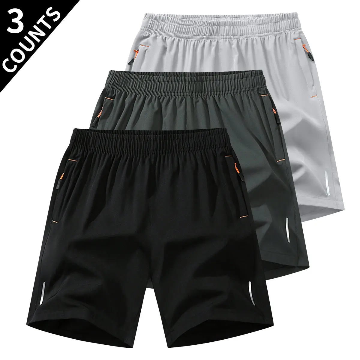 Black + Dark Gray + Light Gray