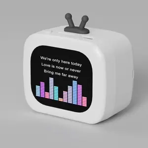 Smart Bluetooth Speaker with Screen, Multifunctional Portable Subwoofer, Lyrics Display, Built-in Multi-Language, Portable Screen Speaker