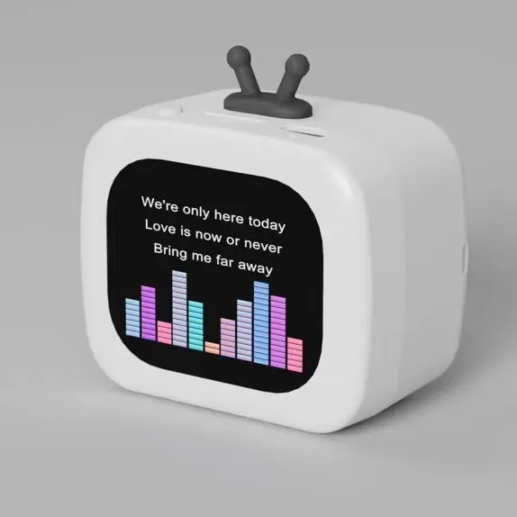 Smart Bluetooth Speaker with Screen, Multifunctional Portable Subwoofer, Lyrics Display, Built-in Multi-Language, Portable Screen Speaker