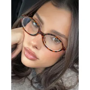 Vintage Oval Frame Eyeglasses, Blue Light Blocking Eyeglasses for Women & Men, Perfect for Work, Study and Daily Wear