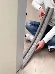 Bohemian Style 1pc Door Bottom Sealing Strip TPR Material Soundproof Water-Proof Adhesive Strip for Door Window Gap Thermal Insulation Dust Proof Multicolor