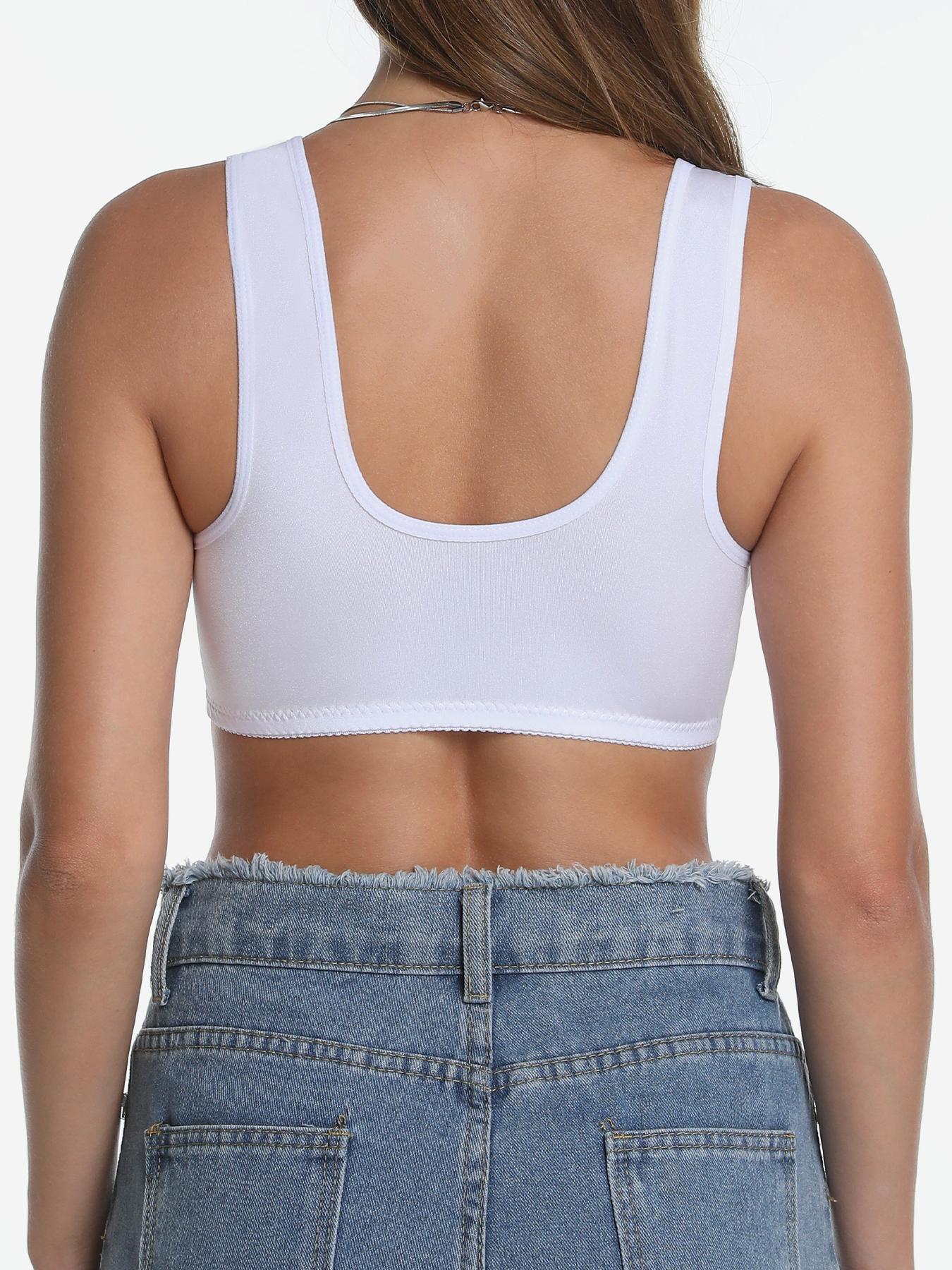 1-4PCS Women's Lace Front Closure Bra, Color Block Push Up Soft Comfortable Breathable Wireless Bra Top, Everyday Wear, All Season Ladies Lingerie,S XXL Womenswear Bridal