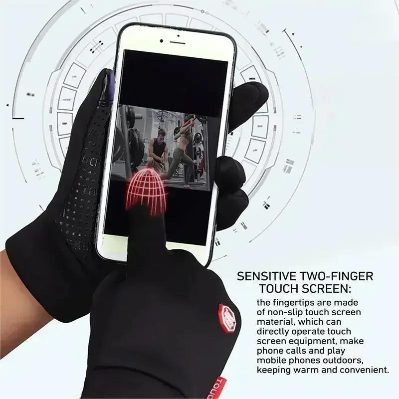 JOYTUTUS Winter thermal, rechargeable, electric, full-finger, men's, cycling, skiing and fishing gloves, motorcyclist's gloves, bicycle accessories