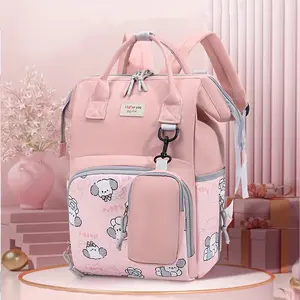 New Mommy Bag Large Capacity Backpack Cute Cartoon Print Women's Casual Backpack Travel