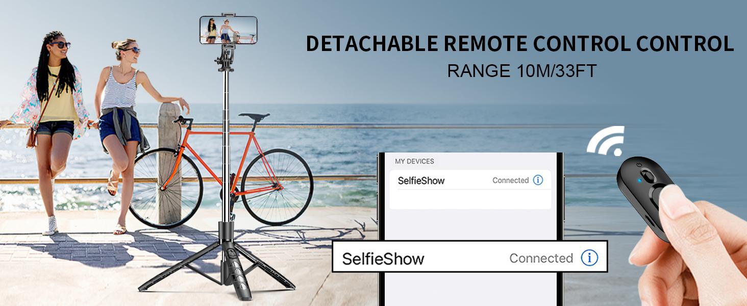 71" Phone Tripod & Selfie Stick, All in One Extendable Cell Phone Tripod with Wireless Remote, Tripods Stand for iPhone & Travel Selfie Stick 360°   Rotation Compatible with iPhone Android, Camera