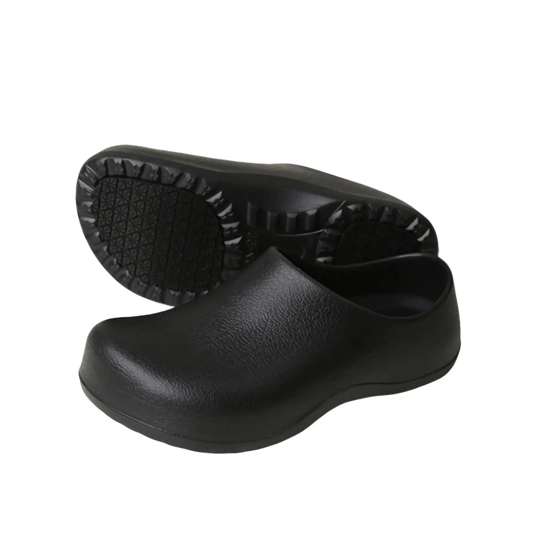 Non-Work Sandals Chef Shoes, Lightweight Rubber Waterproof Nurse Restaurant Service Shoes, Breathable Safety Protection Non Design