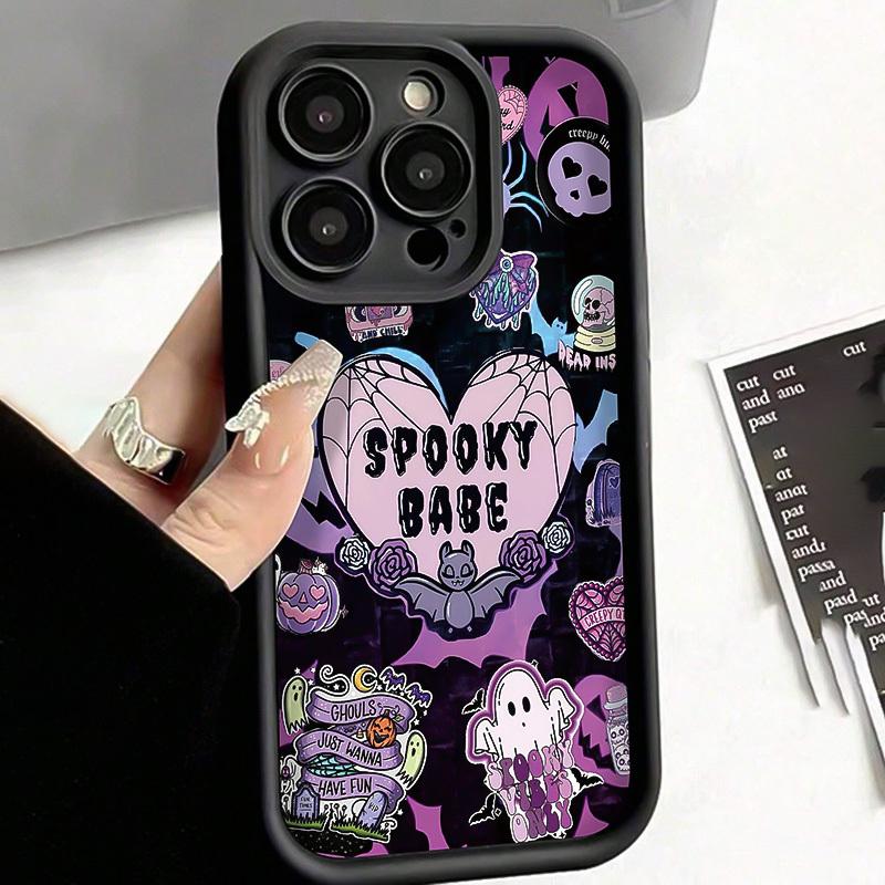 [Halloween Phone Case] 615-A mobile phone case with Halloween party theme, monster, skull pattern, suitable for Apple iPhone 17 E Air Pro ProMax iPhone16 15 14 Plus 13 12 Mini 11 X XS XR