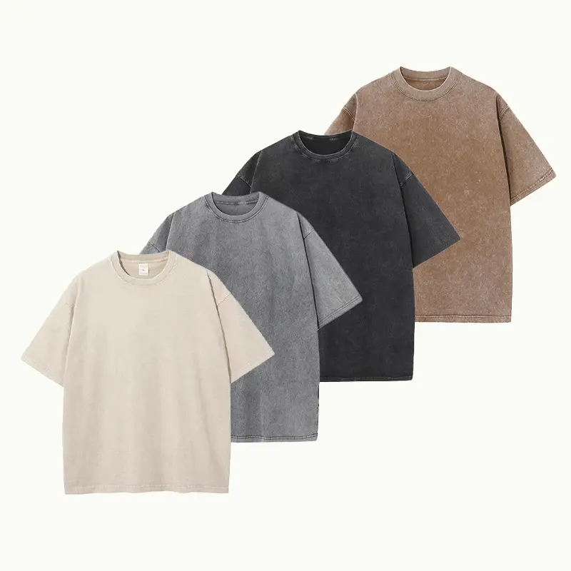 2 4Pack Oversized Tshirts for Men Gym Vintage Heavyweight T Shirts Cotton Workout Acid Wash Baggy Tees  men's t shirts