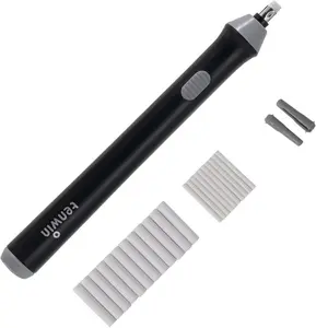 tenwin Electric Pencil Eraser for Sketching Pencils/Drafting/Drawing/Graphite Pencils, Couture Creations Creative Detailer Tool, Battery Operated Electric Eraser Kit for Artists, 22 Refills, Perfect Gift for Artists