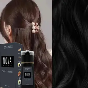 Nova Dye Shampooing 3 in 1 oil control gentle refreshing hair dyeing fast coloring shampoo hair care products