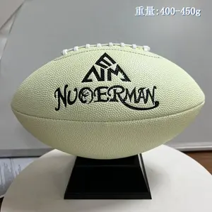 PU Luminous Football American Football Genuine Adult No. 9 Engraved Custom Birthday Gift Training Competition Ball
