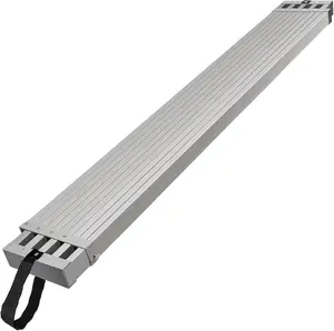 Father's Day Gift VEVOR Aluminum Plank, 8-13FT Telescoping Work Plank, 500lbs Capacity Aluminum Extension Plank, 12.5 inch Width, Scaffolding Plank with Skid-Proof Platform Scaffold Ladder Accessory