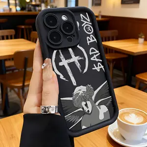 Phone Case - J-Junior H Sad Girlz BOYZ Phone Case Compatible with for iphone Models 17, 16E, 16, 15, 14, 13, 12, 11 Mini, Pro, Max, Air, X, XR, XSMAX, 8, 7 Plus, Featuring a Soft TPU Back Cover That Is Anti-Fall.