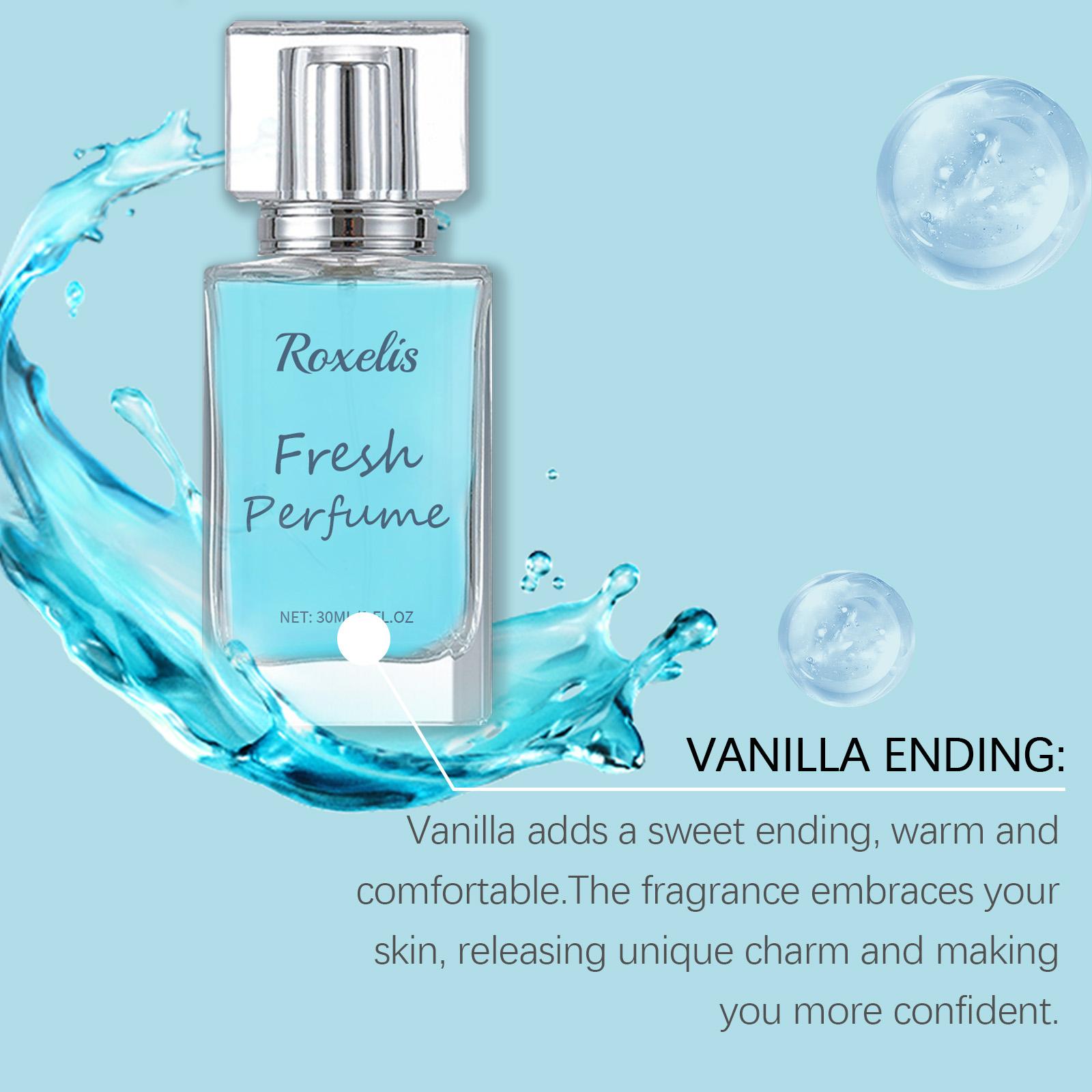 Roxelis Fresh Amber Wood Unisex Perfume, Natural Mild Delicate Scent, Long-Lasting Fragrance, Charming Scent for Dating