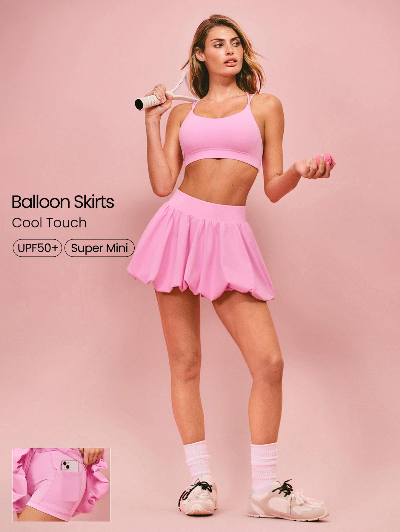 GLOWMODE Major Moves Sweat Wicking Quick Dry Cool Feel Built In Shorts Pocket Micro Bubble Mini Skirt Golf Tennis Pickleball