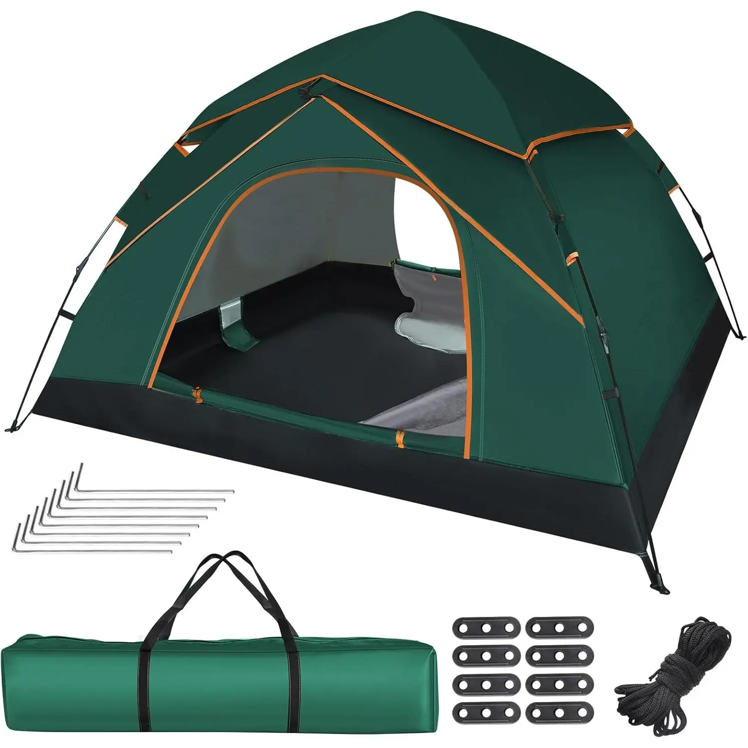 Pop Up Tents  Camping, 2-3 Person Camping Tent 60s Automatic Easy Setup Dome Tent, Waterproof Family Camping Tents, Lightweight Tents  Camping Hiking Backpacking Fishing Hunting