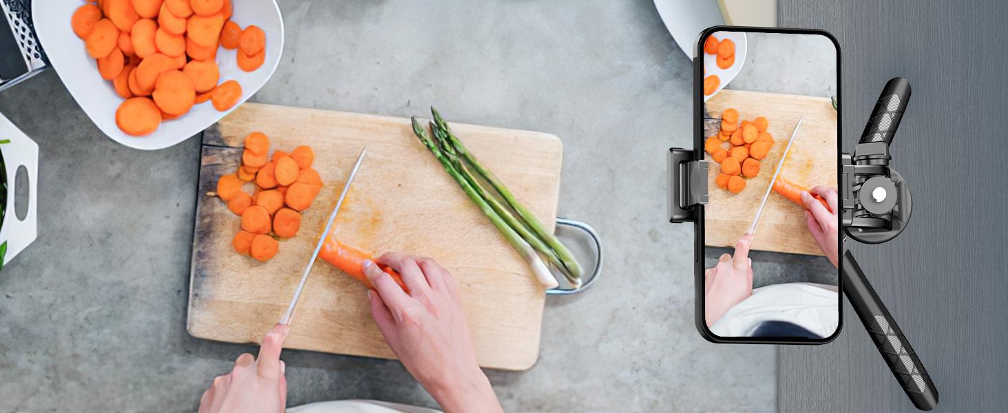 71" Phone Tripod & Selfie Stick, All in One Extendable Cell Phone Tripod with Wireless Remote, Tripods Stand for iPhone & Travel Selfie Stick 360°   Rotation Compatible with iPhone Android, Camera