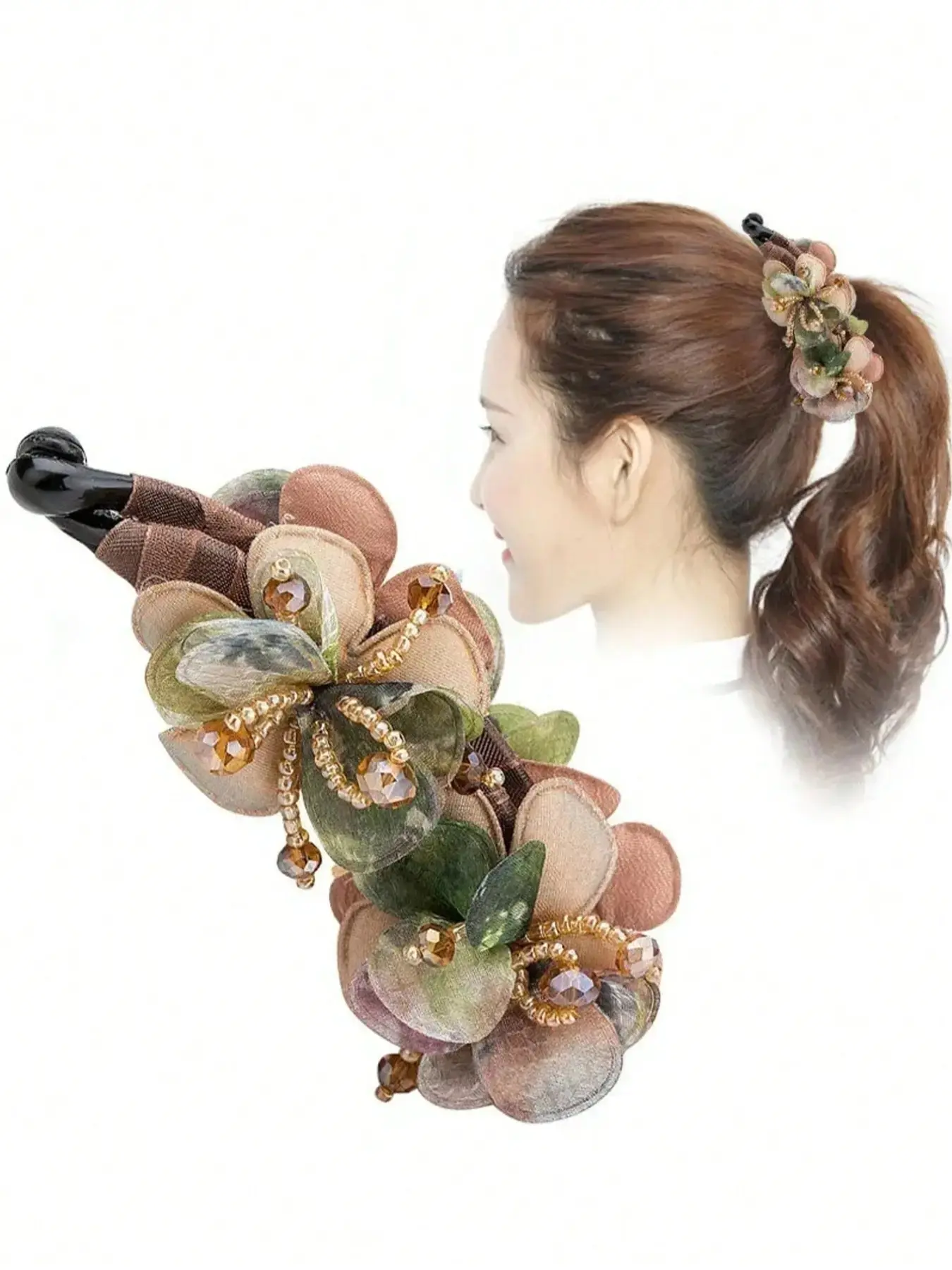 Elegant Women's Non-Slip Banana Hair Clips Headband, Flower Hair Clip, Prom Mom Hair Clip Original, Classic Design, Perfect for Styling, Comfortable Fit, Ideal for Daily Use