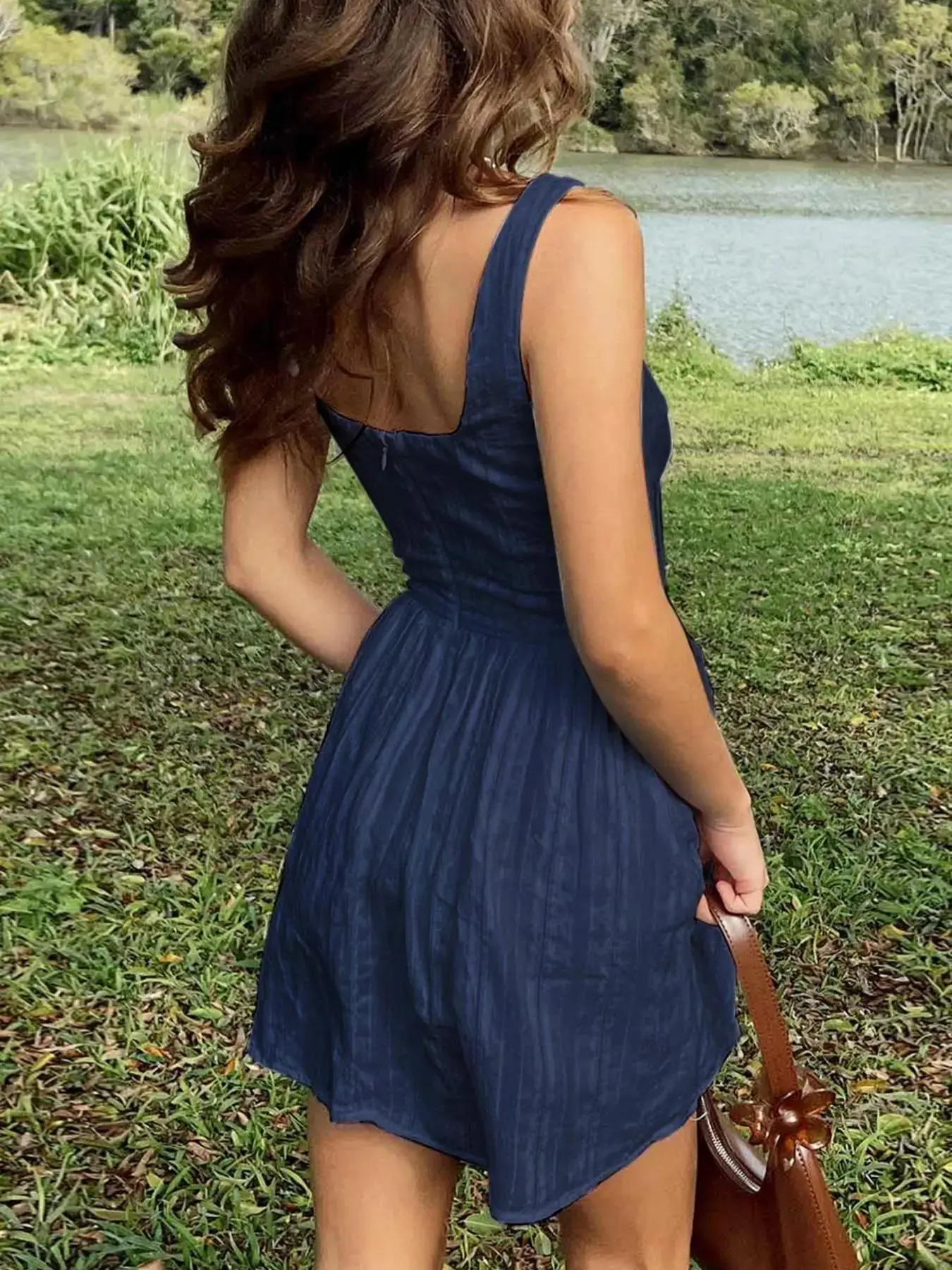 Women Summer Sleeveless Milkmaid Dresses