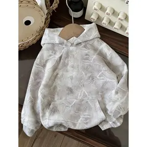 1 Piece Unisex Minimalist Hoodie with Tree Pattern, Soft Pullover for Students, Outdoor Activities, and Daily Comfort.