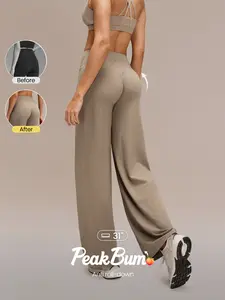 GLOWMODE 31'' CoreHold Bottoms Up Quick Dry Stretchy Skin Friendly Waistband Pocket Tummy Control Anti Roll Booty Sculpting Leggings Training Tennis Running Workout Gym Wear