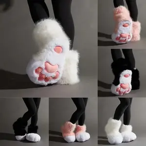 Comfortable Claw Slippers - Super Soft Plush Anti-slip One-foot Pedal  - Warm And Breathable Indoor Shoes - Perfect For Role-playing And Parties In Cold Winter Weather