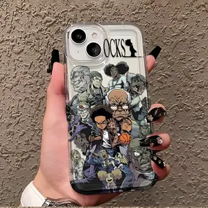 The Boondocks Youth Classic Cool Anime Character Fashion Illustration Phone Case Is Suitable for Iphone 17, 16E, 16, 15, 14, 13, 12, 11 Pro Max Mini Air  XS X Plus, Featuring Shock-Absorbing Soft TPU Back Cover, Phone Case, Handy Cover