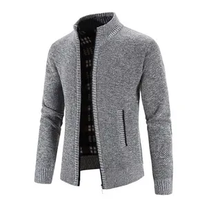 Men's Plain Winter Heating Jacket - Slim Fit, Stand-Up Collar, Long Sleeve, Zipper, Pockets, Cold-Proof Thermal Streetwear Outerwear for Autumn & Winter