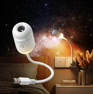 USB starry night light, suitable for home scenes, small footprint, clear projection.Usb Charging Lampara Usb C Rechargeable