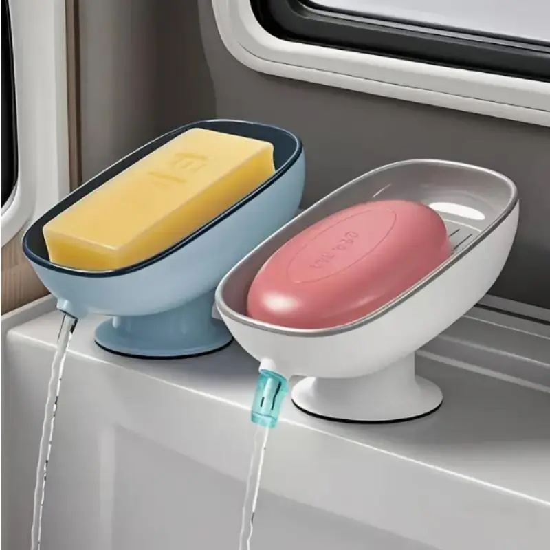 YYW1 Soap Dish, 1 Piece Adjustable Soap Holder, Soap Drain Rack for Bathroom, Kitchen, Dormitory and Hotel