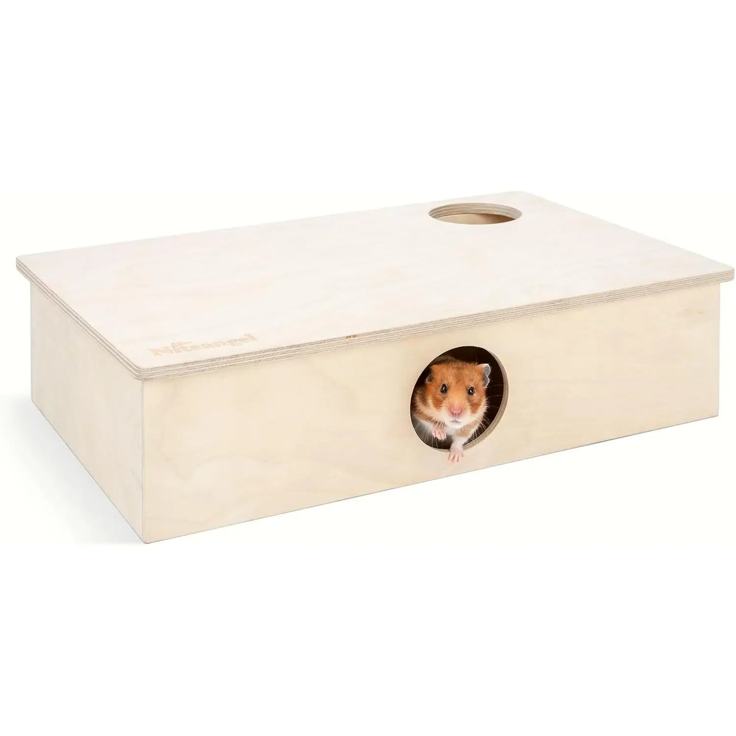 Multi-Chamber Hamster House Maze: - Multi-Room Hideouts & Tunnel Exploring Toys for Hamster Gerbils Mice Lemmings (6-Room Large)